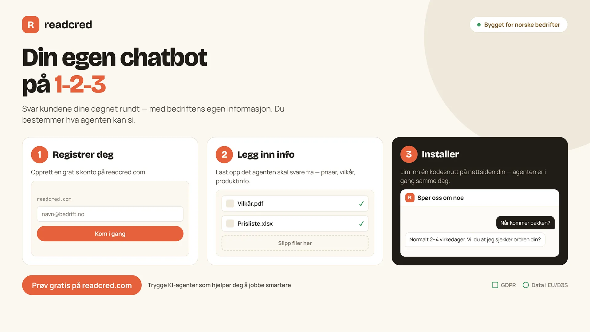 Lag din egen chatbot på 1-2-3